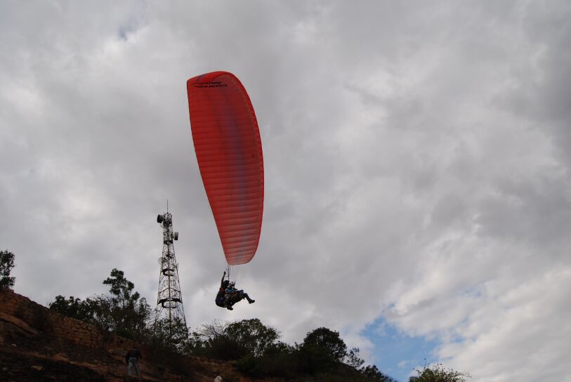 Paragliding in Nandi Hills